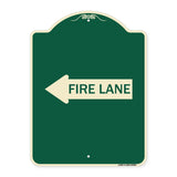 Fire Lane Left Arrow