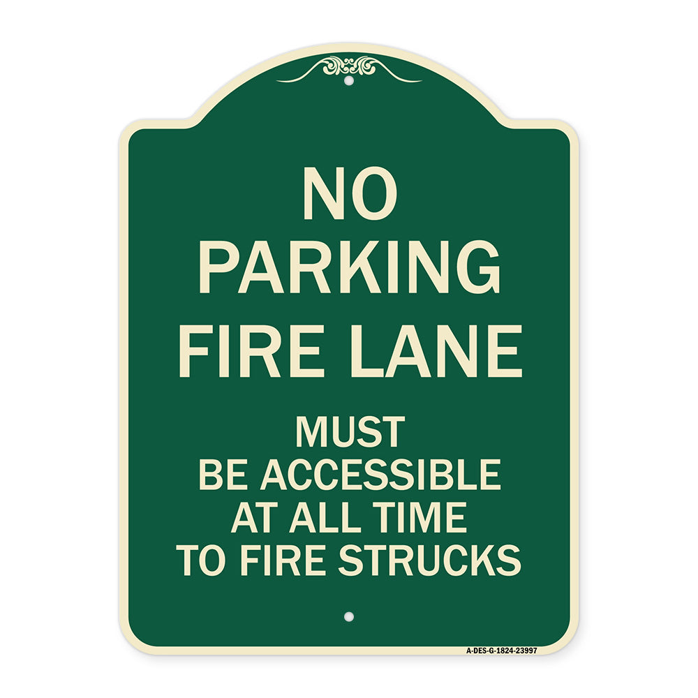 Fire Lane Must Be Accessible at All Time to Fire Trucks