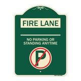 Fire Lane - No Parking or Standing Anytime (With No Parking Symbol)