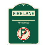 Fire Lane - No Parking (With No Parking Symbol)