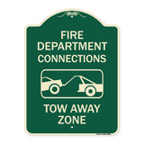 Fire Department Connection Tow Away Zone (With Graphic)