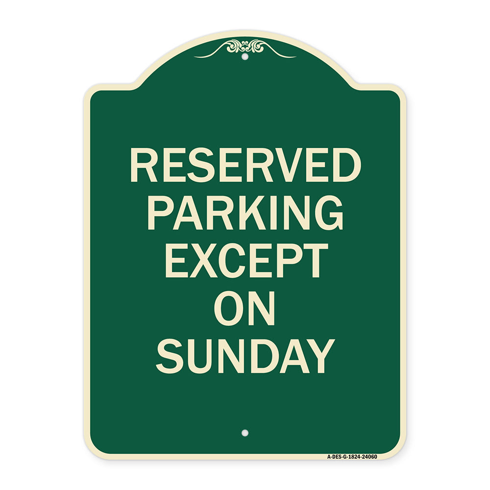 Except on Sunday