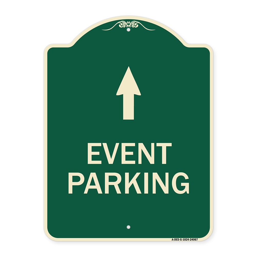 Event Parking Only (With Up Arrow)