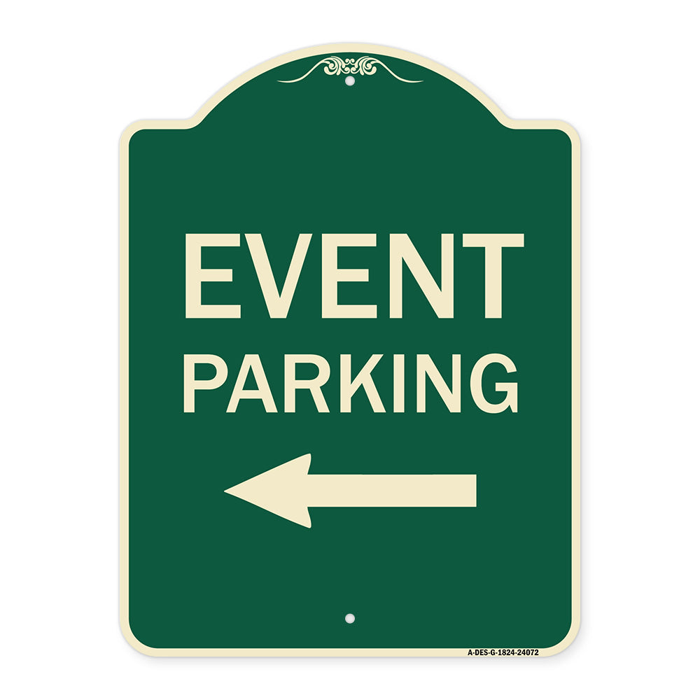 Event Parking Only (With Left Arrow)