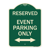 Event Parking Only (With Bidirectional Arrow)