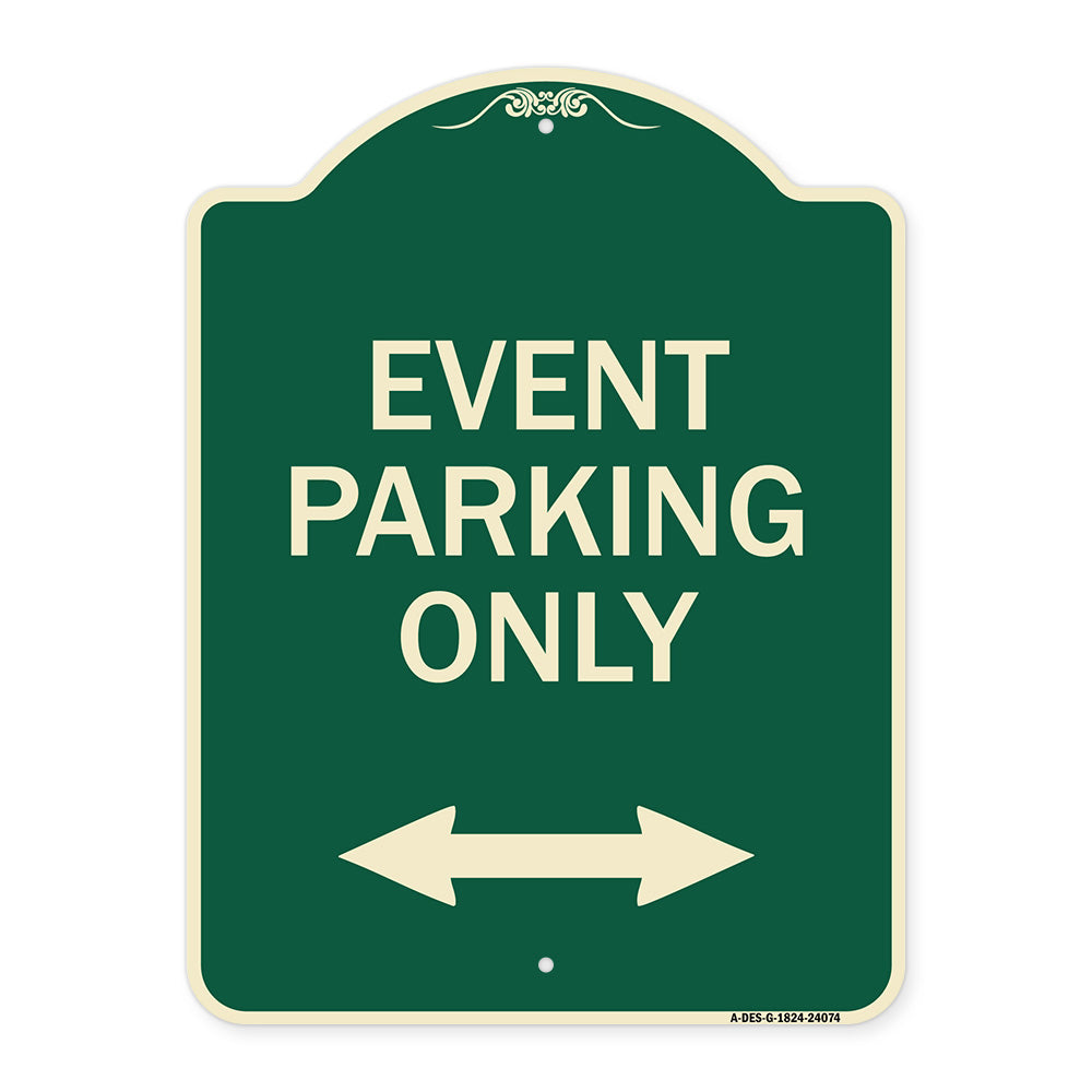 Event Parking Only (With Bidirectional Arrow)