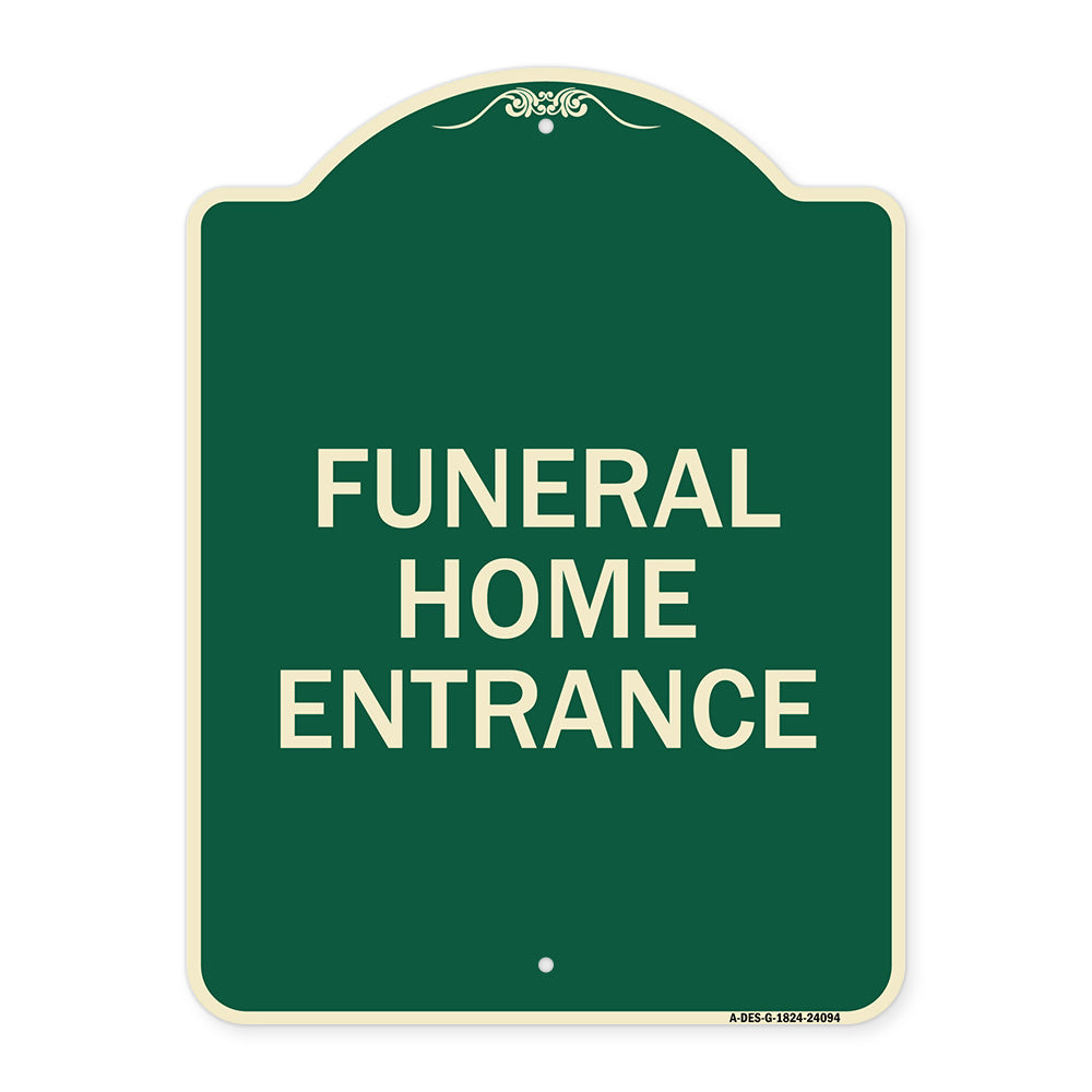 Entrance Sign Funeral Home Entrance