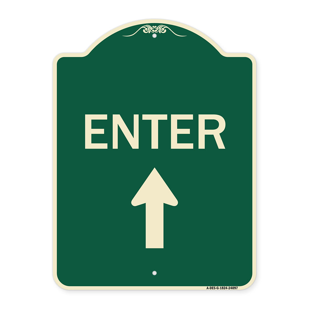 Enter Sign Enter with Up Arrow