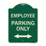Employee Parking Only (With Bi-Directional Arrow)