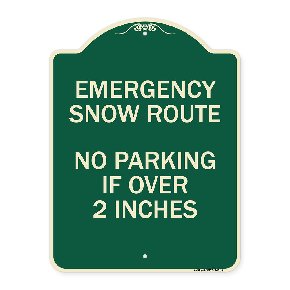 Emergency Snow Route No Parking Emergency Snow Route No Parking If Over 2 Inches