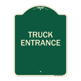 Driveway Sign Truck Entrance