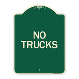 Driveway Sign No Trucks