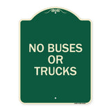Driveway Sign No Buses or Trucks