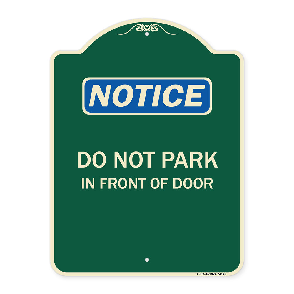 Do Not Park in Front of Door