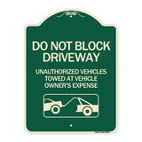 Do Not Block Driveway (With Graphic)