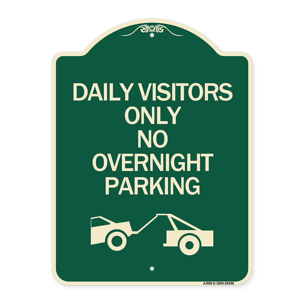 Day Visitors Only No Overnight Parking (With Graphic)