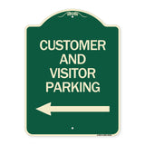 Customer and Visitor Parking (With Left Arrow)