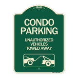 Condo Parking - Unauthorized Vehicles Towed Away (With Car Tow Graphic)