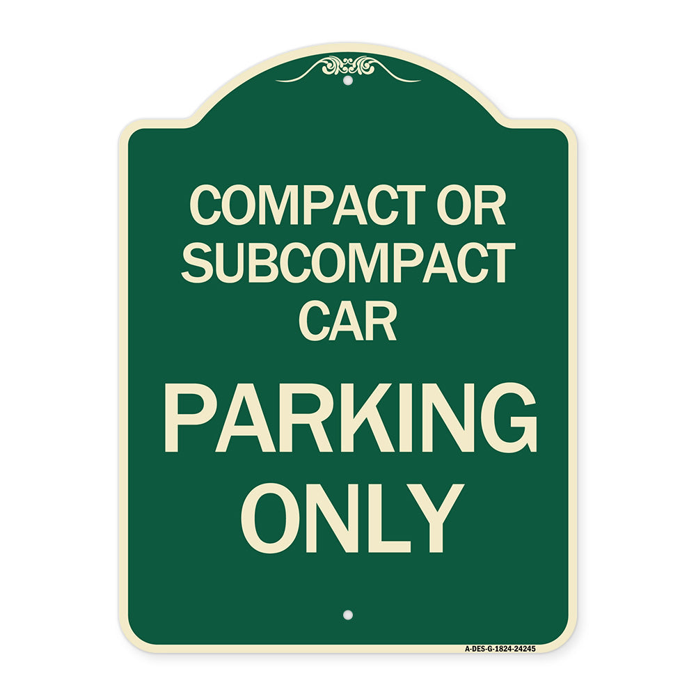 Compact or Subcompact Car Parking Only
