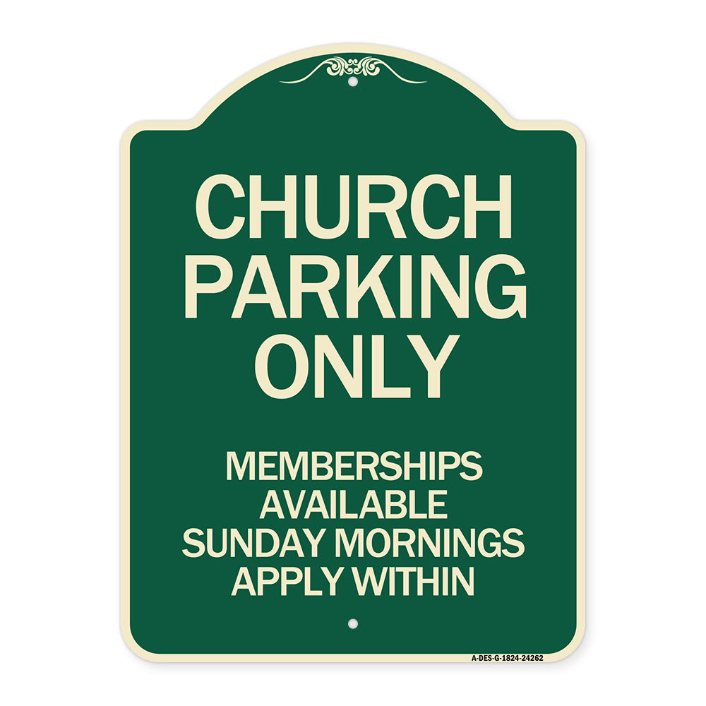 Church Parking Only Memberships Available Sunday Mornings Apply Within