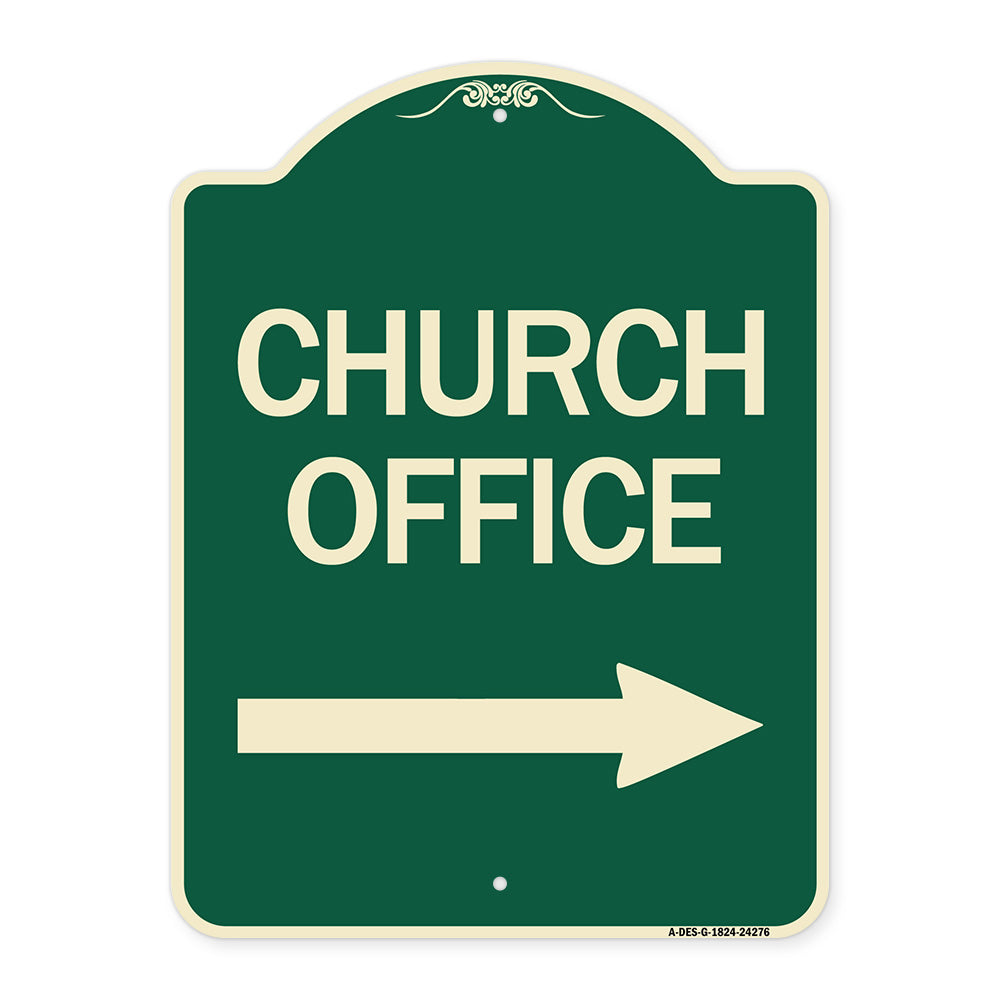 Church Office (With Right Arrow)