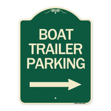 Boat Trailer Parking (With Right Arrow Symbol)