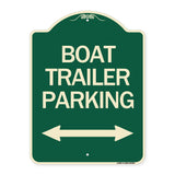 Boat Trailer Parking (With Bidirectional Arrow Symbol)