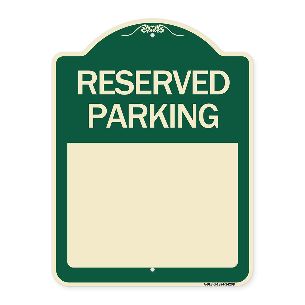 Blank Reserved Parking