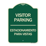 Bilingual Reserved Parking Sign Visitor Parking Estacionamiento Para Visitas