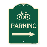 Bicycle Symbol Parking (Right Arrow