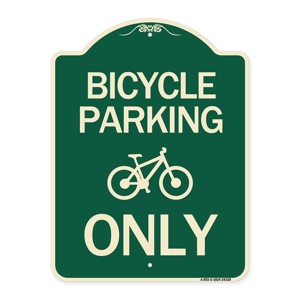 Bicycle Parking Only (With Graphic)
