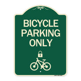 Bicycle Parking Only (With Cycle and Lock Symbol