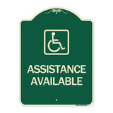 Assistance Available with Handicap Symbol