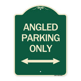 Angle Parking Only (With Bidirectional Arrow)