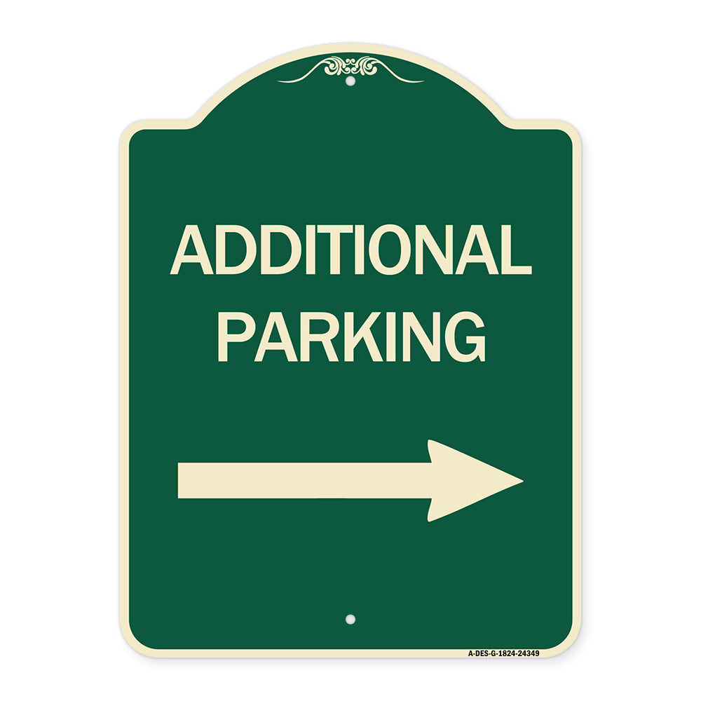 Additional Parking Sign (Right Arrow)