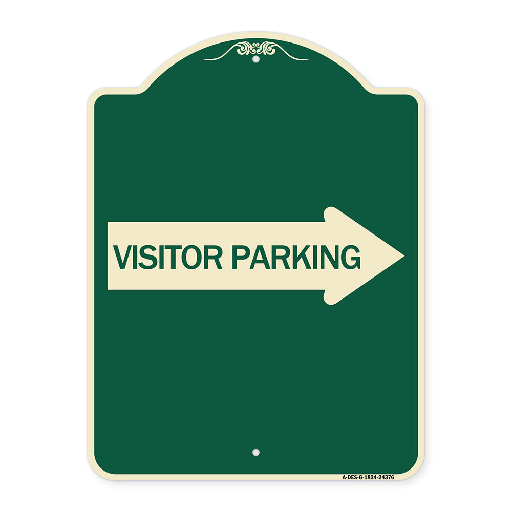 Visitor Parking (With Right Arrow)