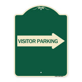 Visitor Parking (With Right Arrow)