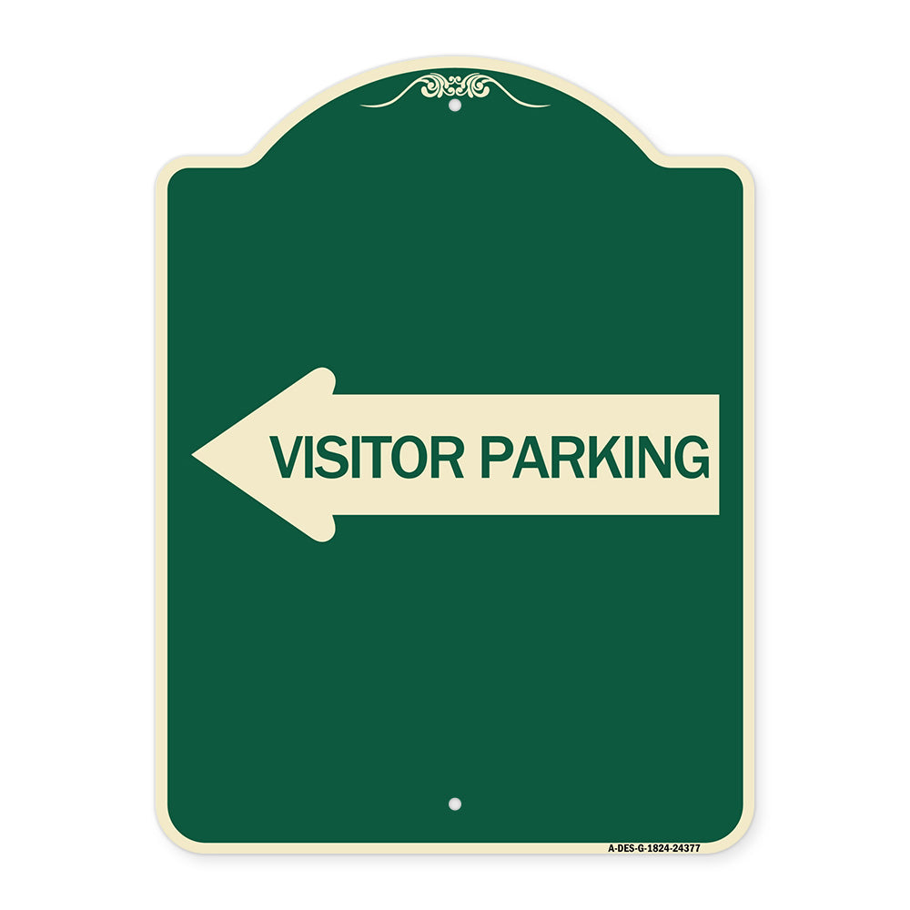 Visitor Parking (With Left Arrow)