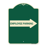 Employee Parking (With Right Arrow)