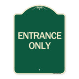 Traffic Entrance Sign Entrance Only