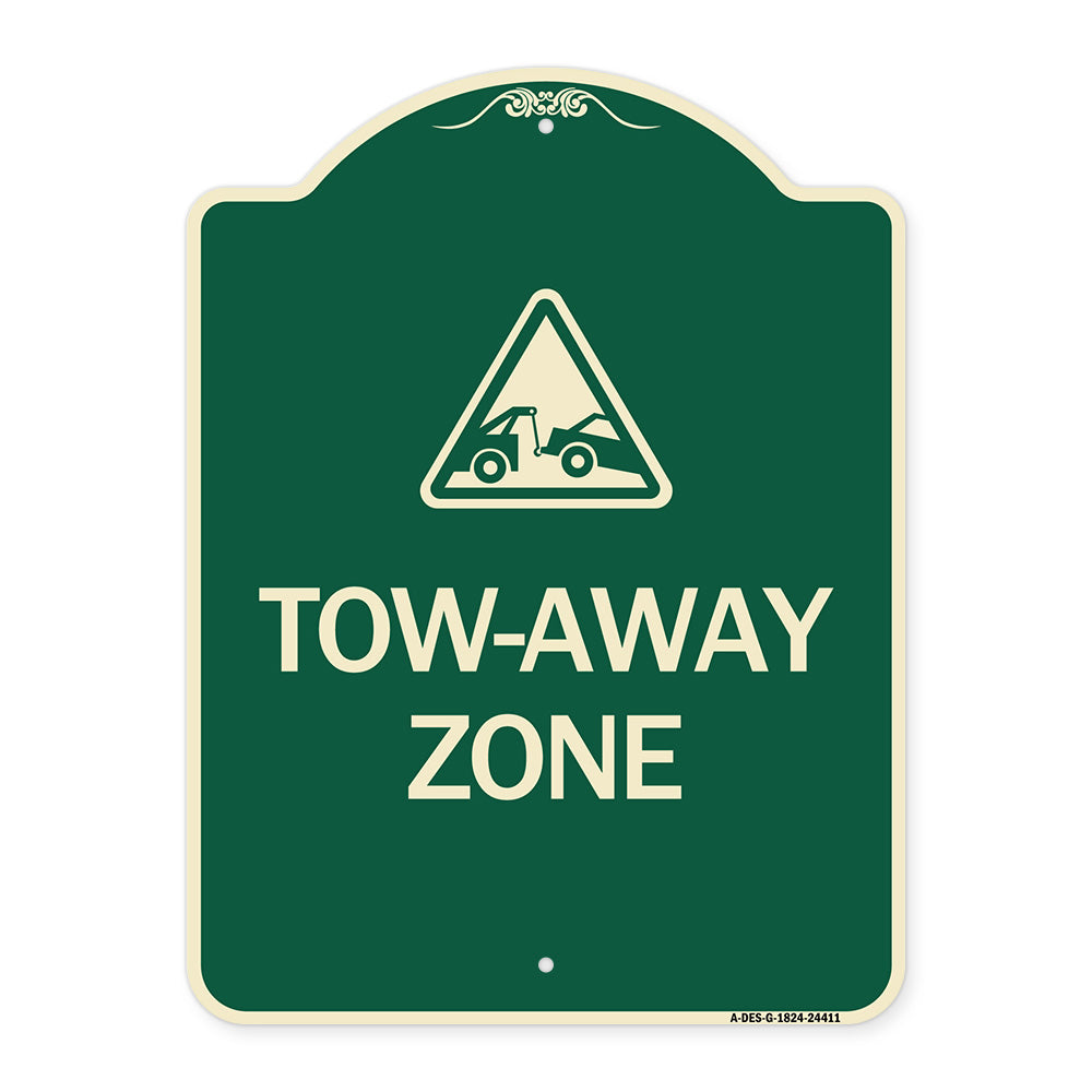Tow-Away Zone with Graphic