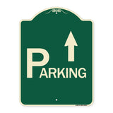 Parking with Arrow Pointing Up