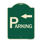 Parking with Arrow Pointing Left