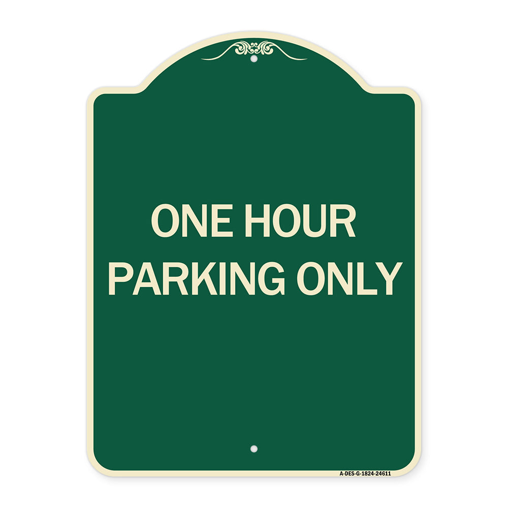 One Hour Parking Only
