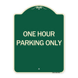 One Hour Parking Only