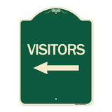 Visitors with Left Arrow