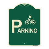 Parking (With Cycle and Lock Symbol)