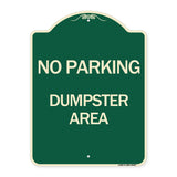 No Parking Dumpster Area