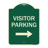 Visitor Parking (With Right Arrow)