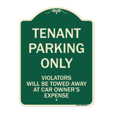Tenant Parking Only Violators Will Be Towed Away At Car Owner's Expense